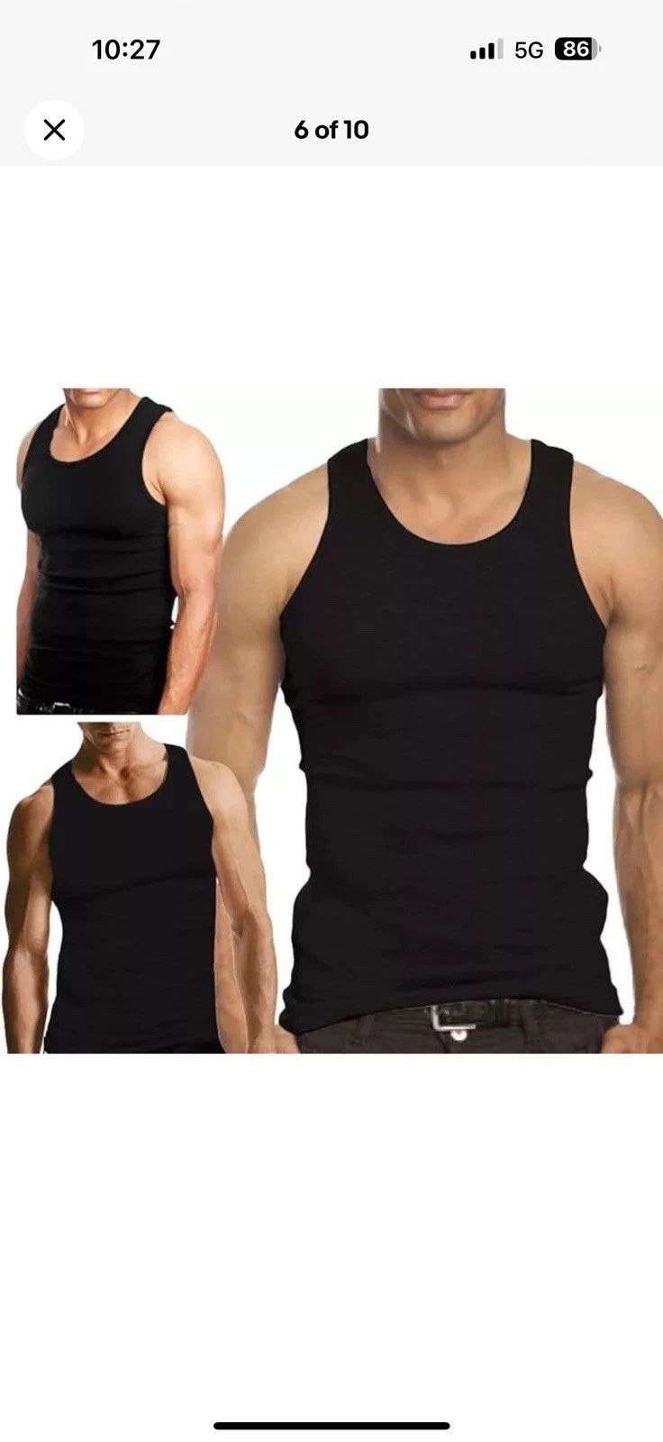 3 Pieces Black 3xL A Shirt/ Tang Top Special Last Of Inventory Best Quality