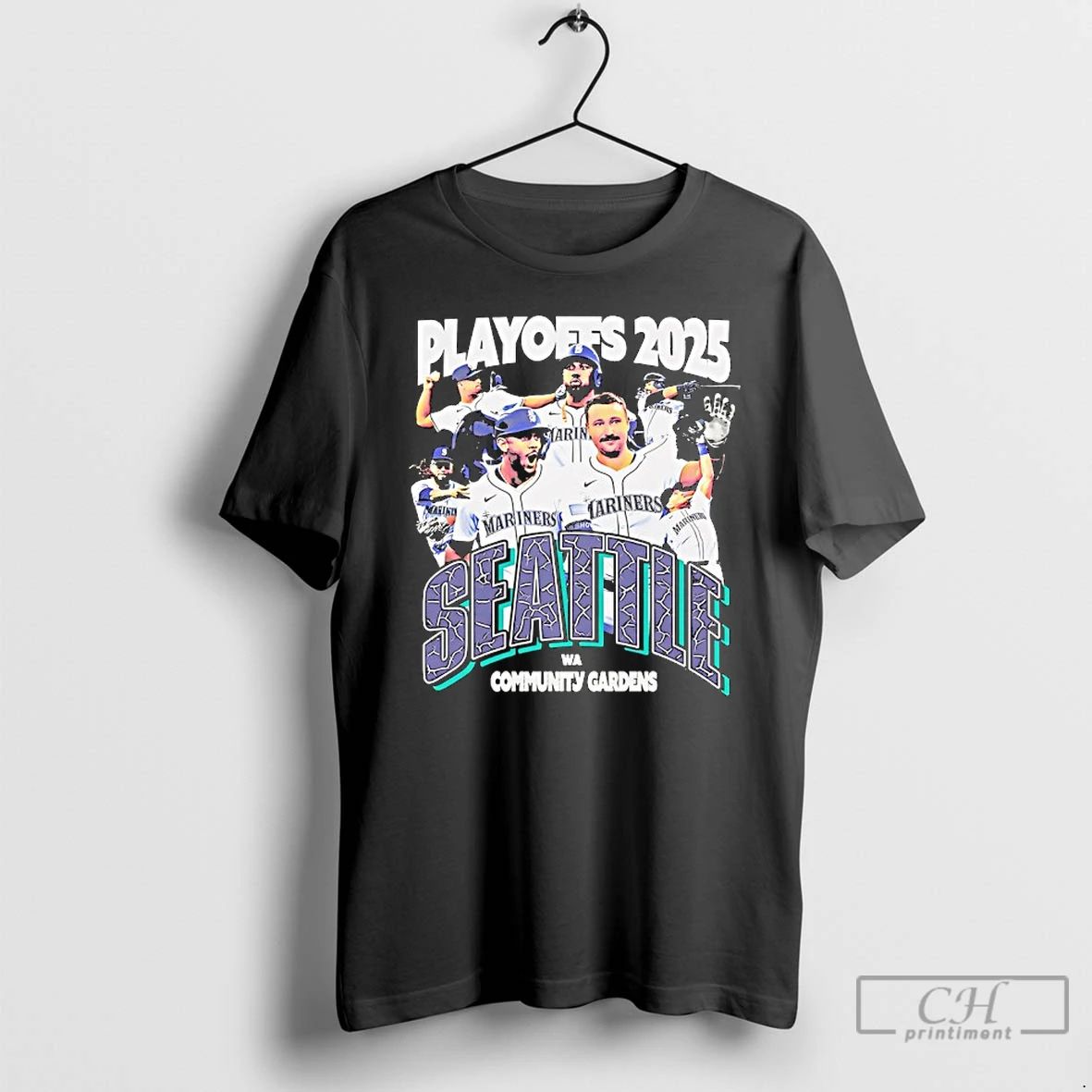Premium Playoffs 2025 Seattle Mariners Wa Community Gardens T Shirts
