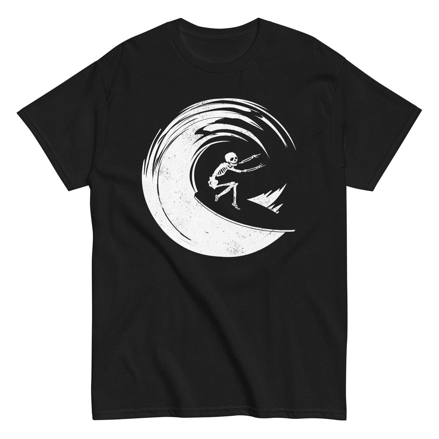 SURF SKELETON Shirt skater emo punk surfer ocean beach cute vacation fit