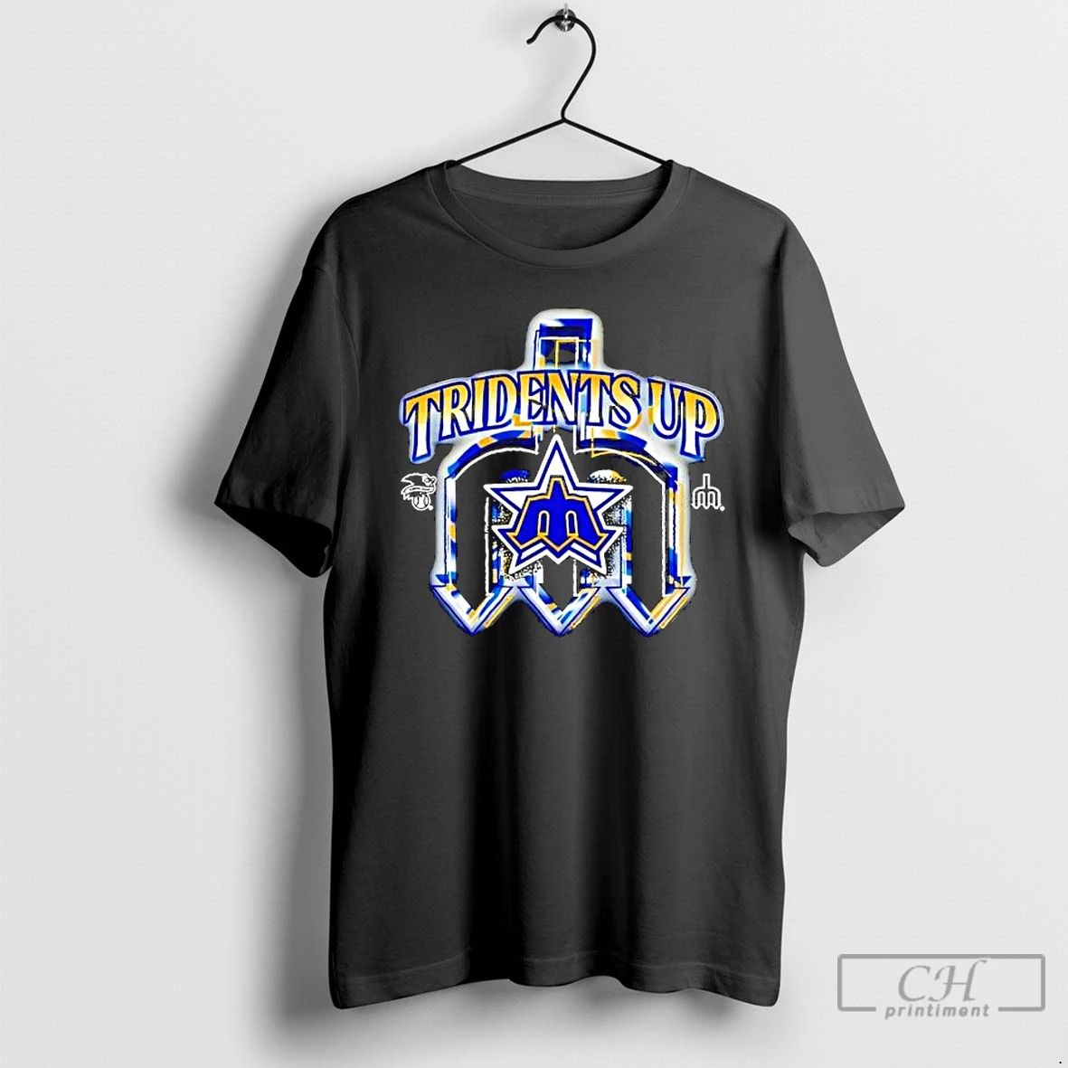 Premium Seattle Mariners Tridents Up Logo T Shirts