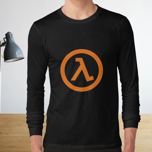 Half-Life Lambda Logo Long Sleeve T-Shirt Funny Size S to 5XL