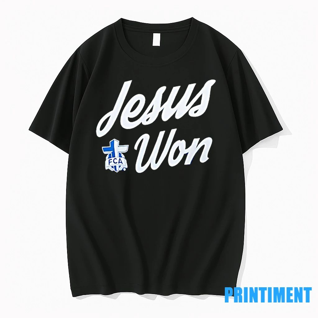 Jesus Won Fellowship Of Christian Athletes Logo Tshirts Sweater