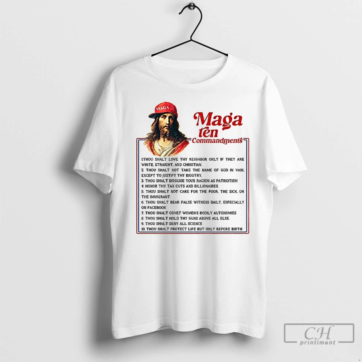 Classic Maga Ten Commandments Funny Anti Christian