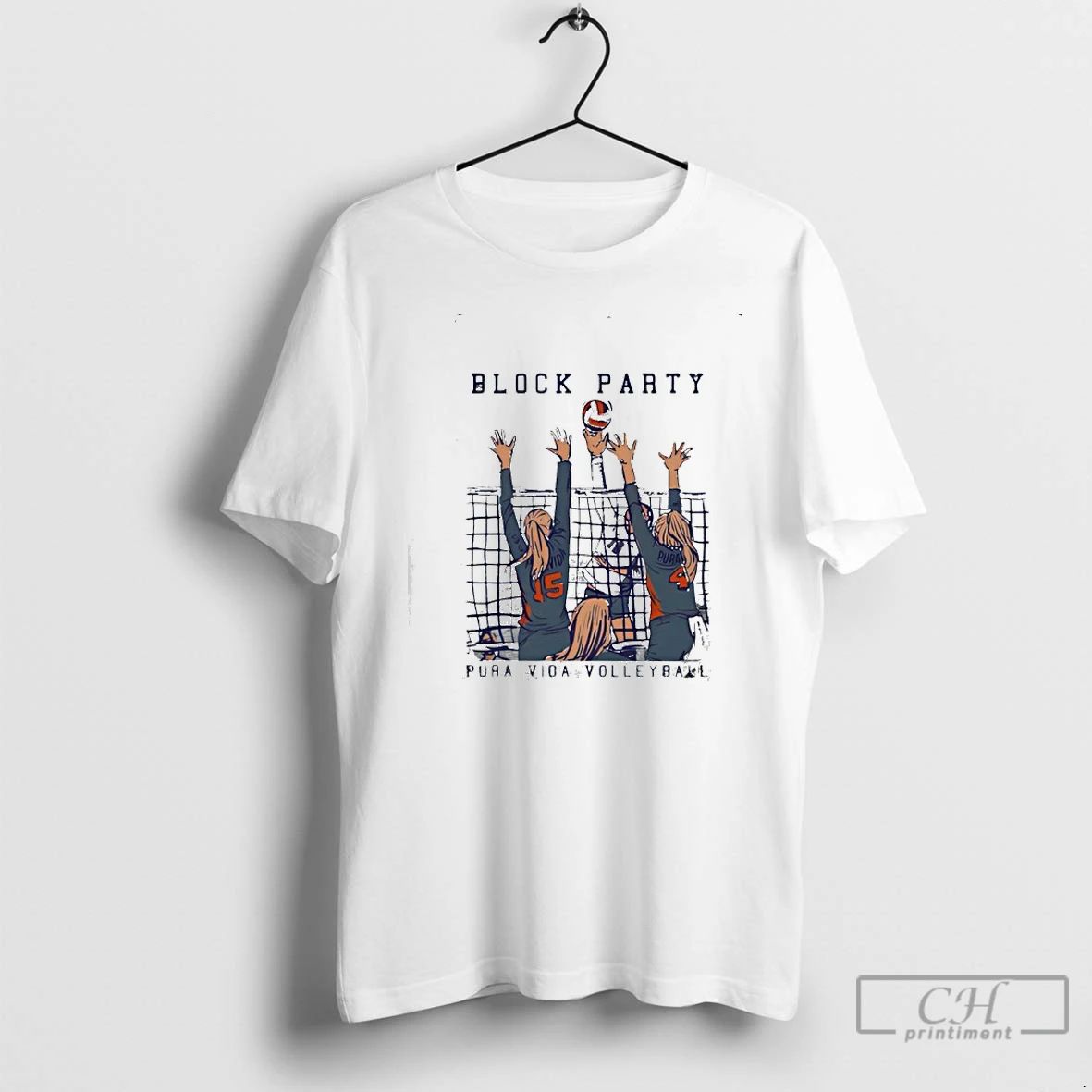 Premium Volleyball Block Party Pura Vida T Shirts