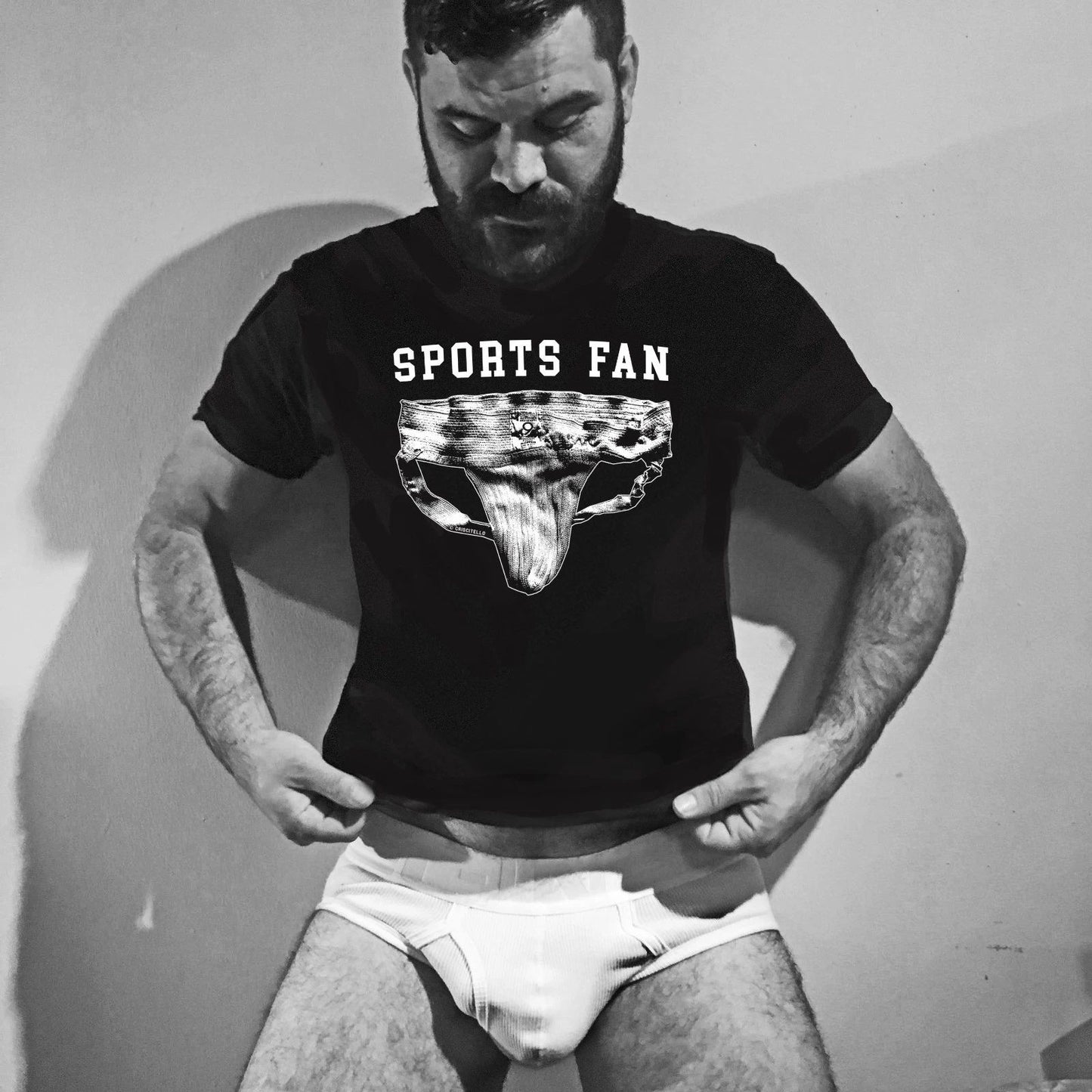 SPORTS FAN Jock Strap T Shirt Gay Interest S-3x