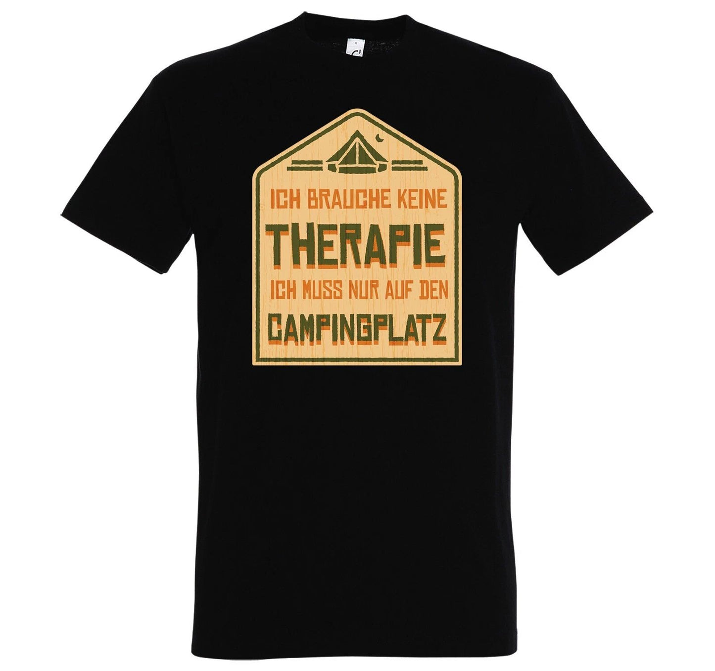 Youth Designz Therapy Camping Men's Printed T-Shirt Funny Adventure Hiking