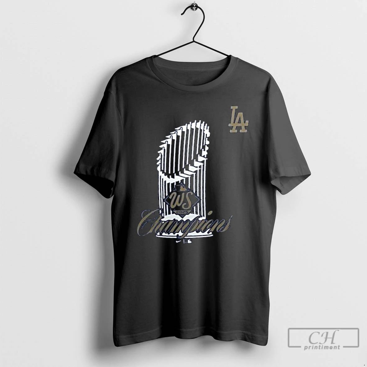 Classic Los Angeles Dodgers 2025 World Series Champions Trophy Long Sleve T Shirts