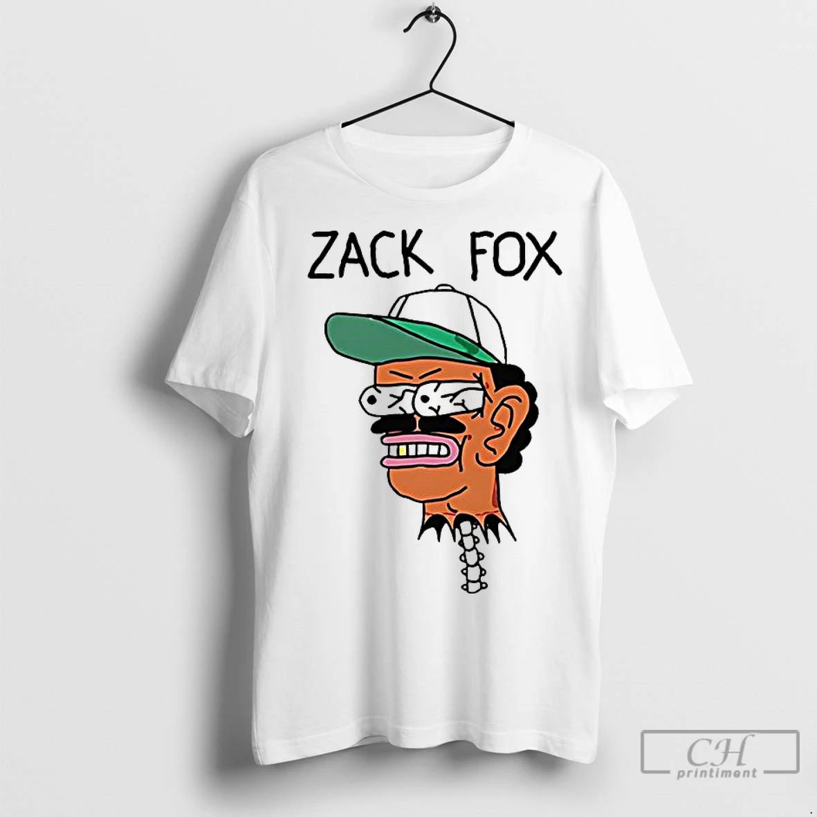 Classic Zack Fox Head Bug Eyed Logo