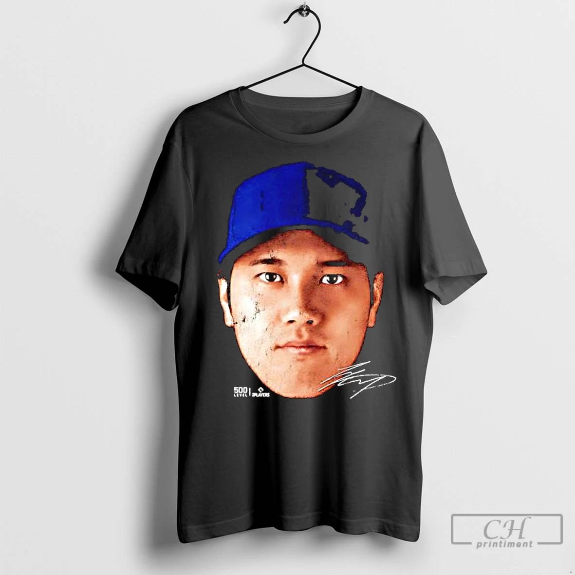 Premium Shohei Ohtani Los Angeles D Vintage Head Signature Graphic
