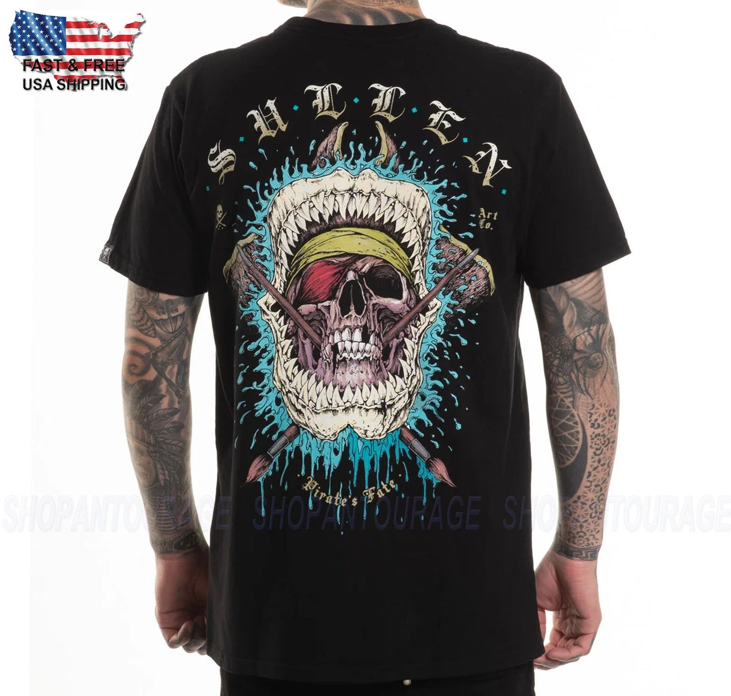 Sullen Art Collective Pirates Fate Premium SCM7232 Men's Short Sleeve T-Shirt