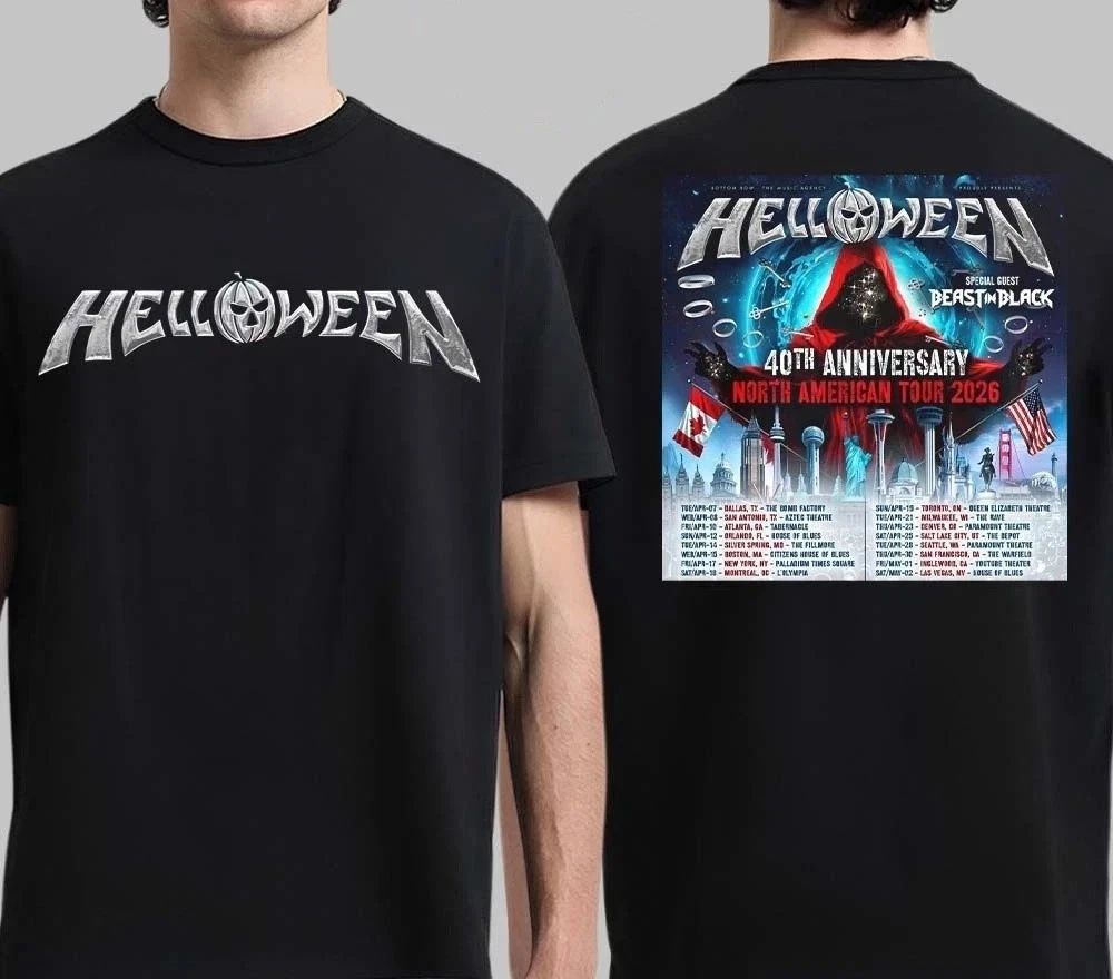 Helloween 40th Anniversary North American Tour 2026 Double Side T-Shirt