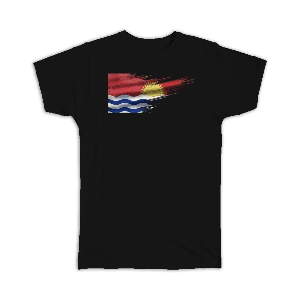 Gift T-Shirt : Kiribati Flag Kittitian Travel Expat Country Artistic