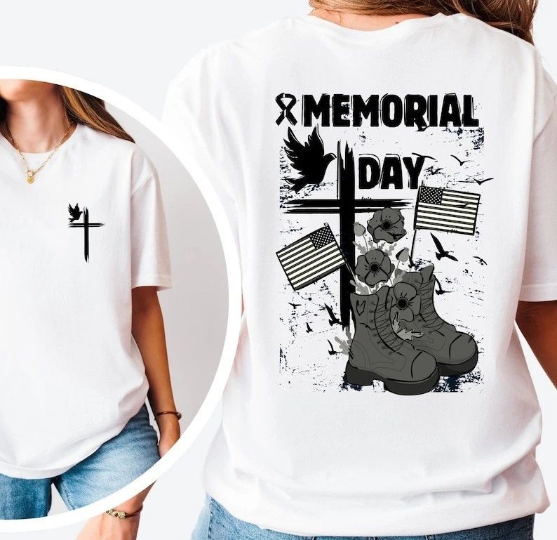 Memorial Day T-Shirt, Remember and Honor, American Soldiers Tee