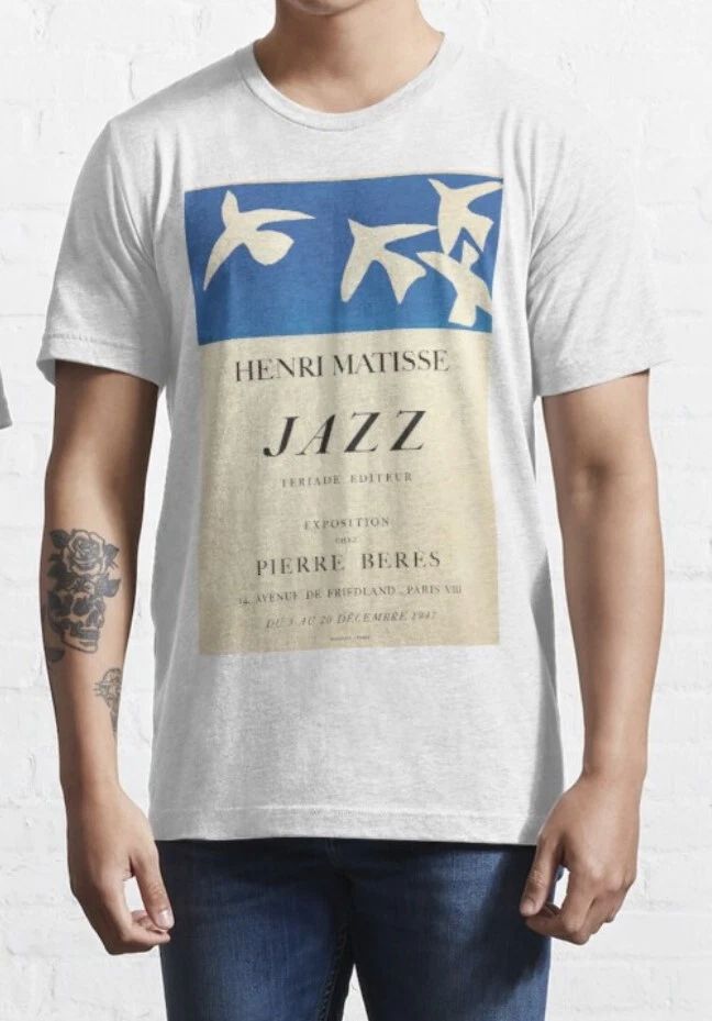 Matisse Exposition Poster T shirt - Retro - %100 Premium Cotton