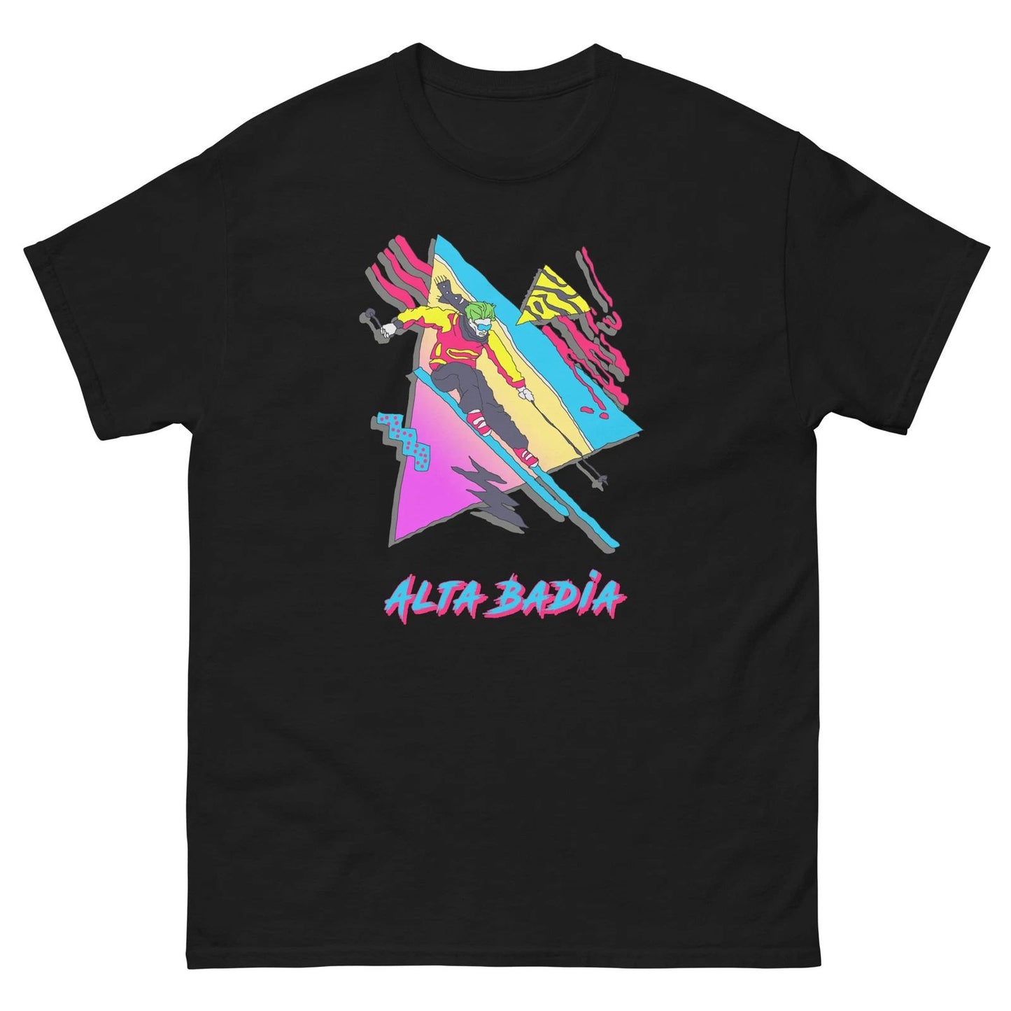Retro Skier Alta Badia Skiing Ski Fun T-Shirt