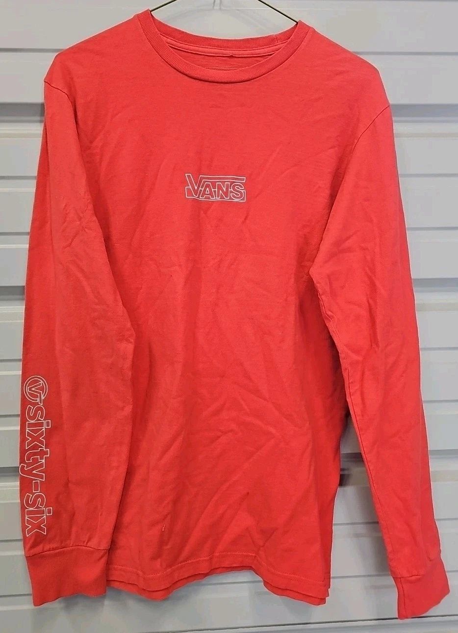 VANS Off The Wall Tee Skater Street Style Long Sleeve Shirt Size Small