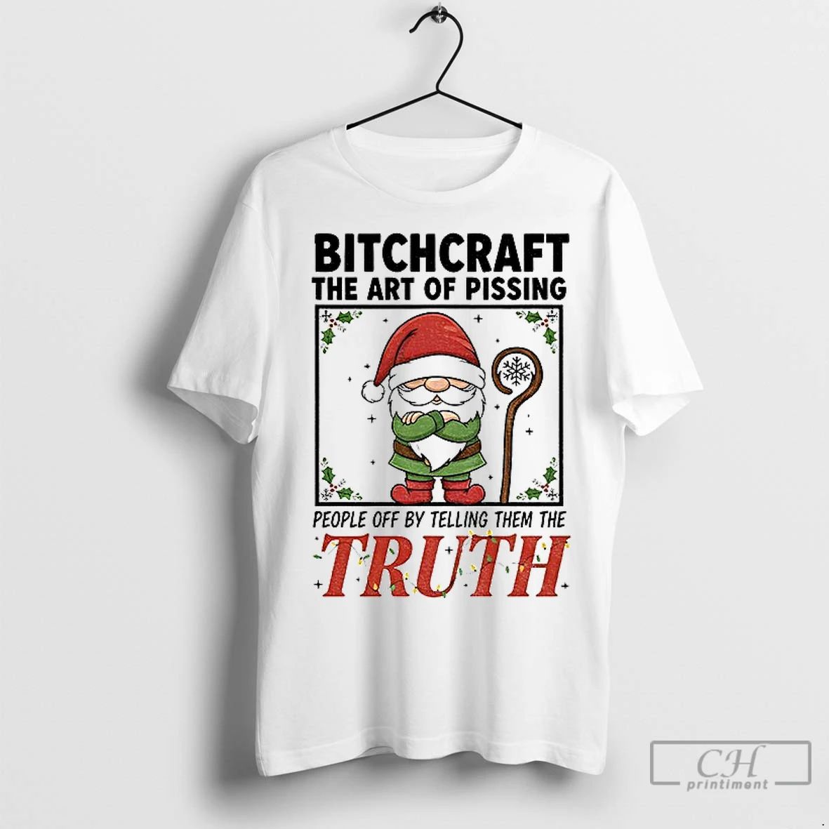 Premium Gnome Santa Hat Bitchcraft The Art Of Pissing People Off By Telling Them The