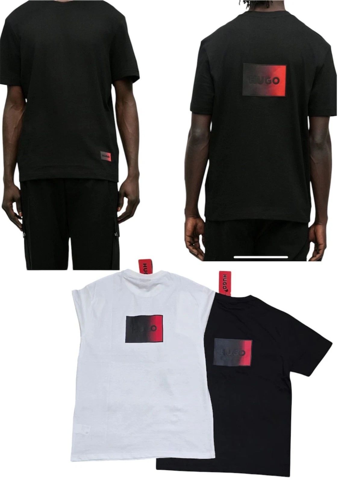 HUGO Donoto Print T-Shirt Men’s Short Sleeve Crew Neck Graphic Tee – New