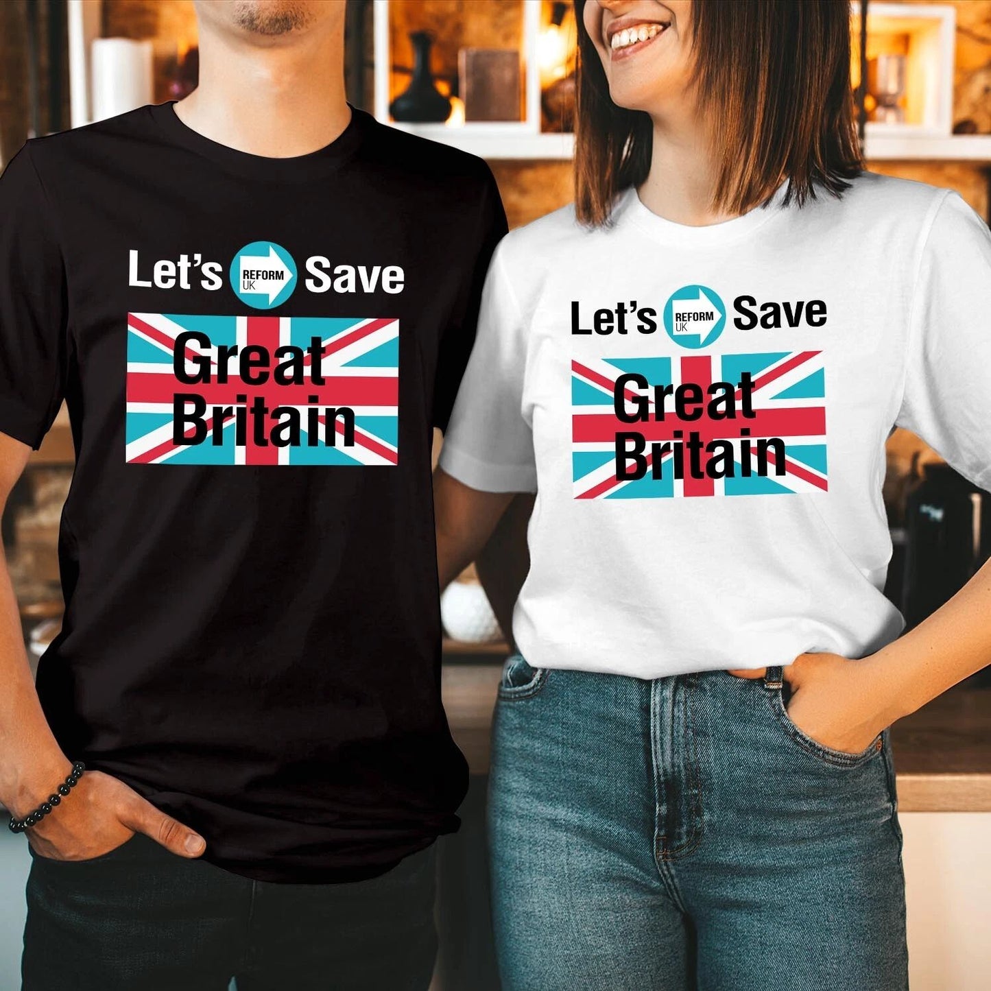 T-SHIRT (RF 5 ) Vote REFORM UK Election 2024 Let's Make Britain Great Tshirt