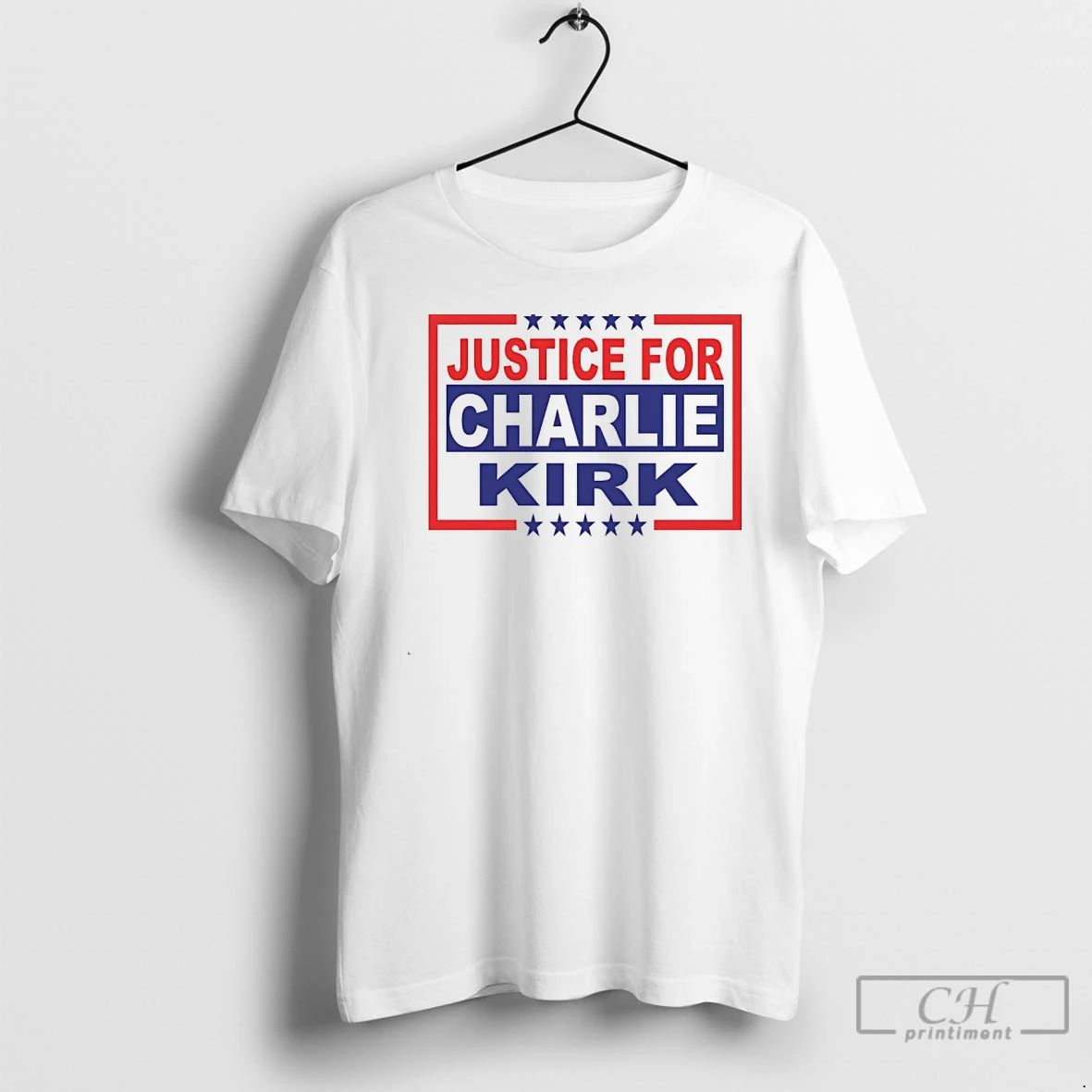 Classic Justice For Charlie Kirk White T Shirts