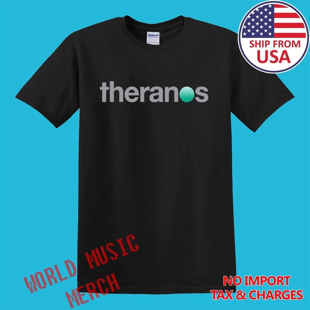 Theranos Silicon Valley Men's Black Size S-5XL
