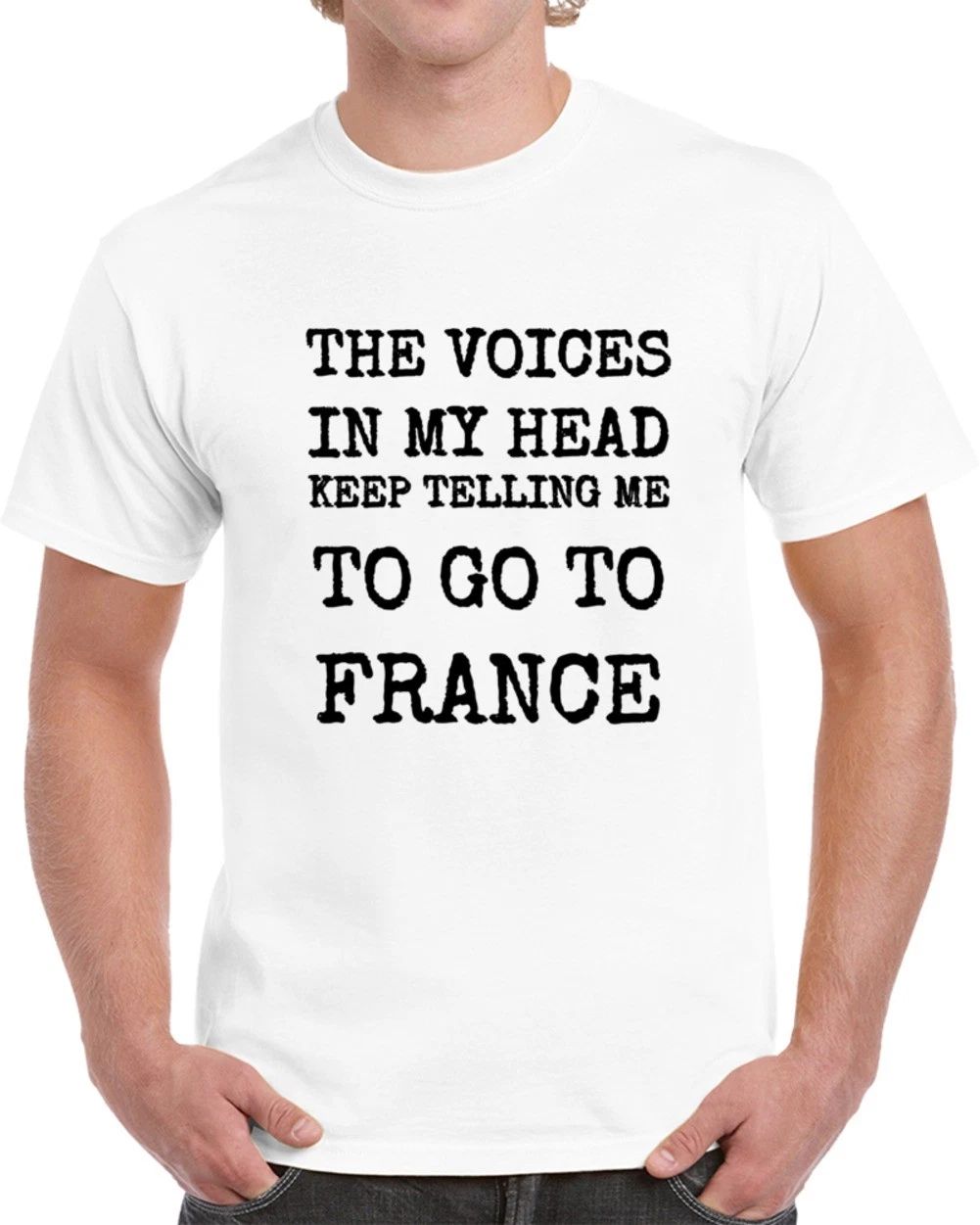 The Voices In My Head Keep Telling Me To Go To France New Unisex Travel T-Shirt