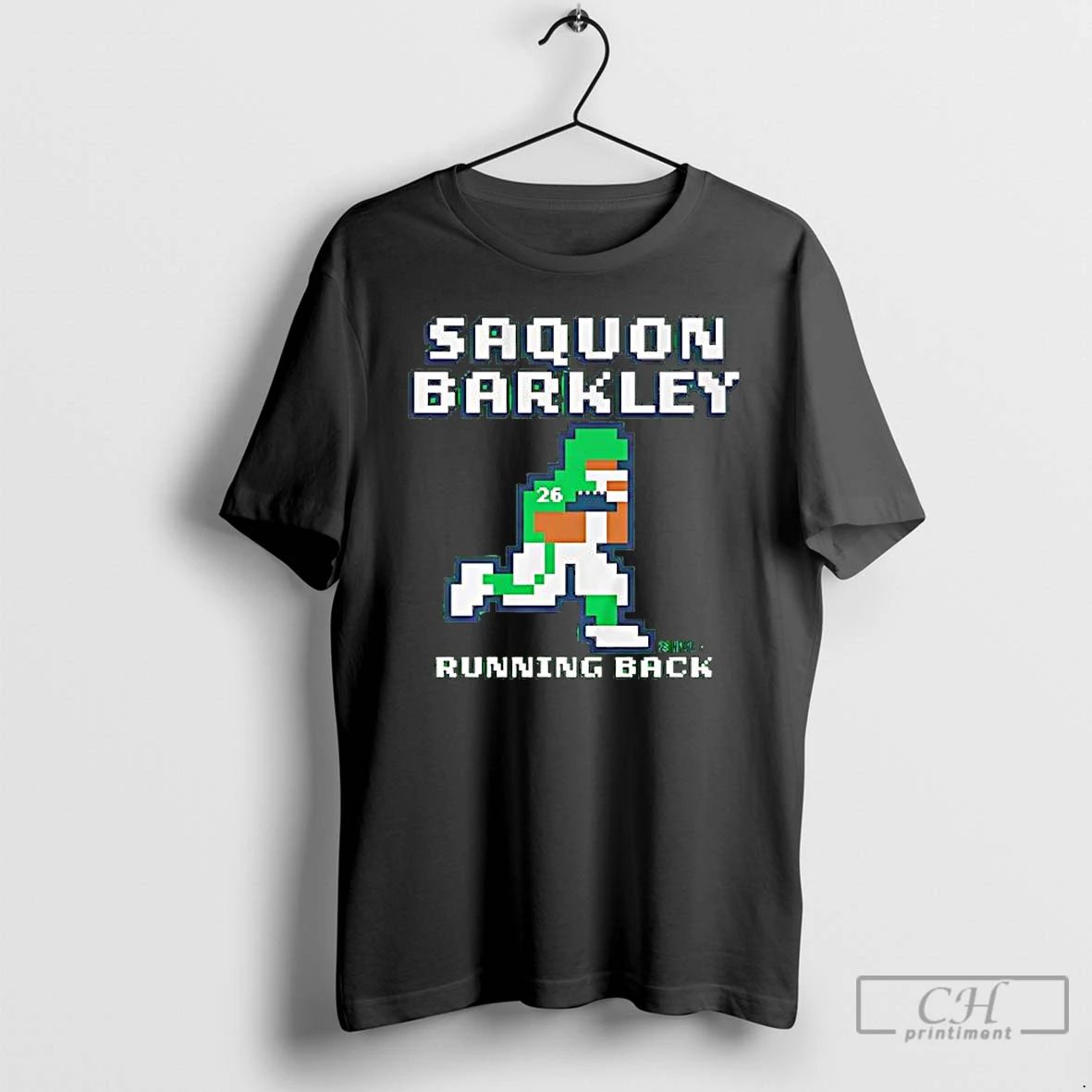 Premium Saquon Barkley Retro Baller Running Back Player Graphic T Shirts