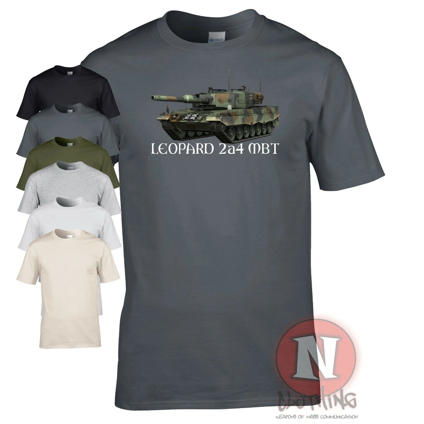 Leopard MBT T-shirt Modern German army military vehicle main battle tank