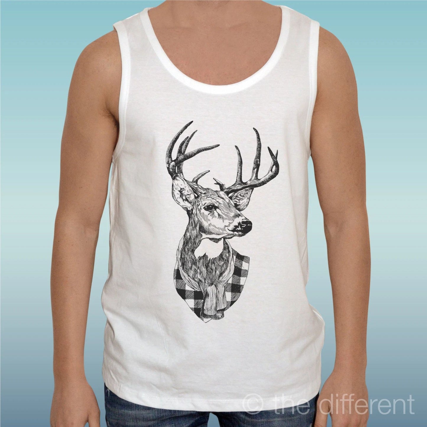 Canotta T-Shirt " Deer " Gift Idea Road To Happiness