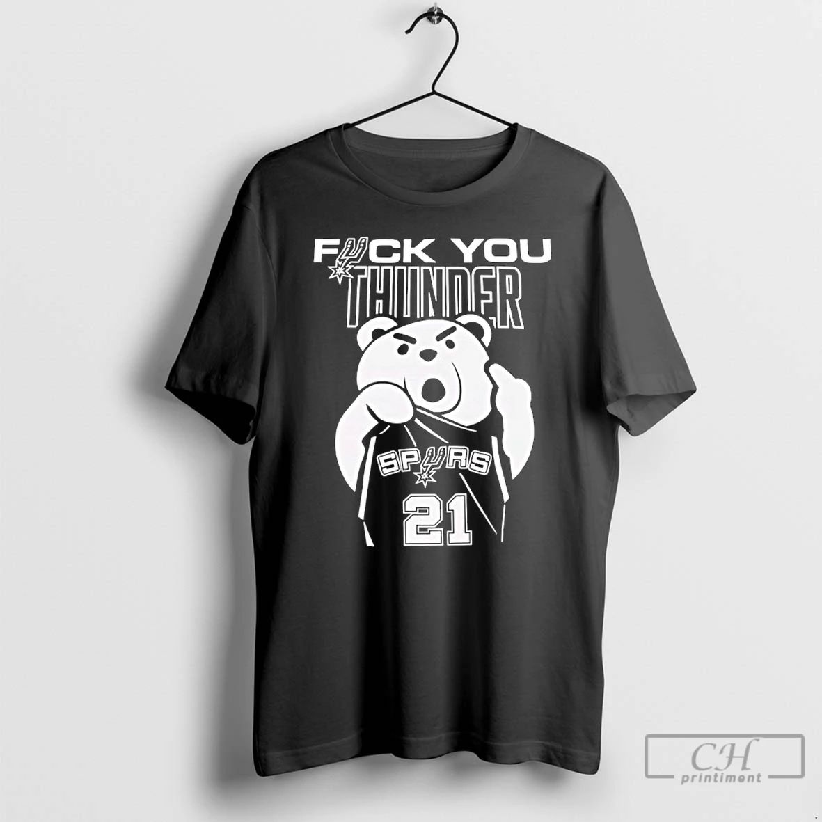 Classic Teddy Fuck You Thunder San Antonio Spurs