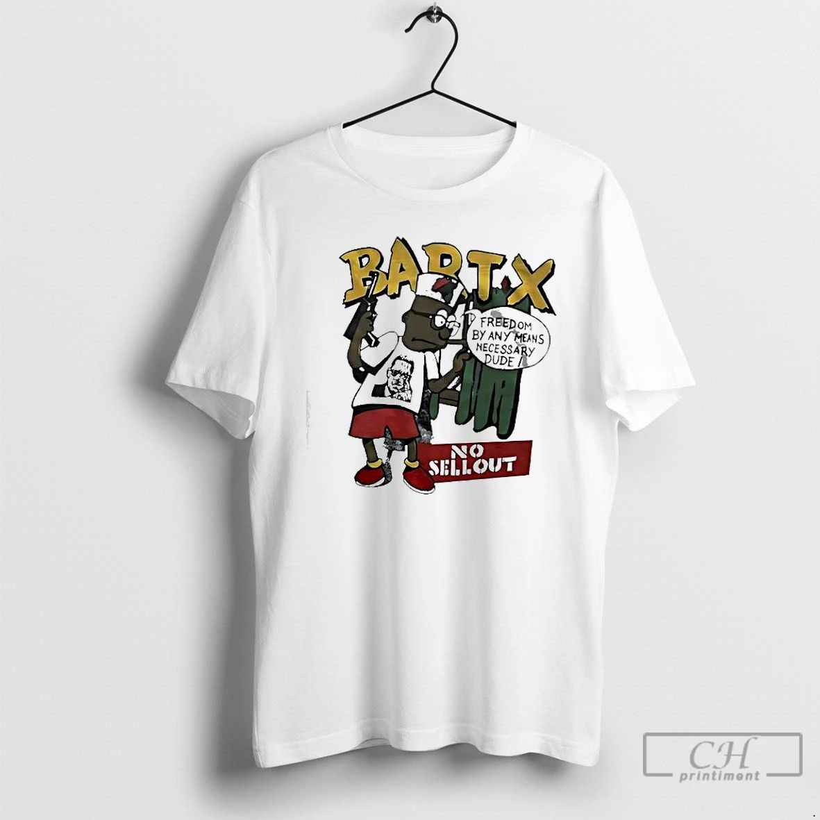 Premium Bartx No Sellout Freedom By Any Means Necessary Dude T Shirts