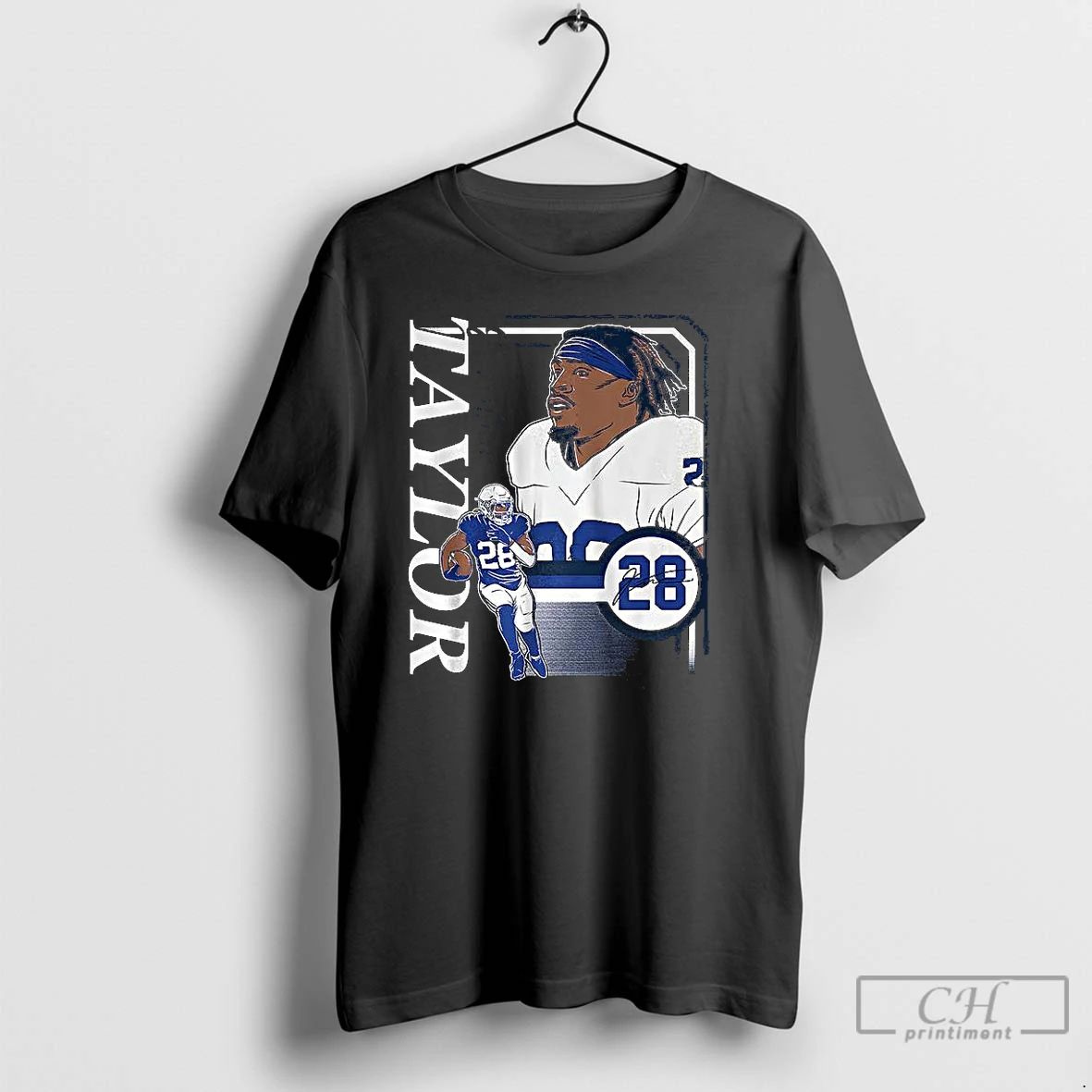 Classic Jonathan Taylor Indianapolis Colts Football Collage Frame Signature T Shirts