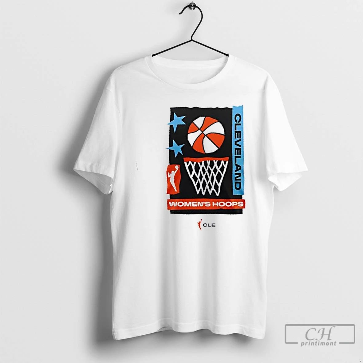 Premium Wnba Cleveland Womens Hoops 2 Sided T Shirts