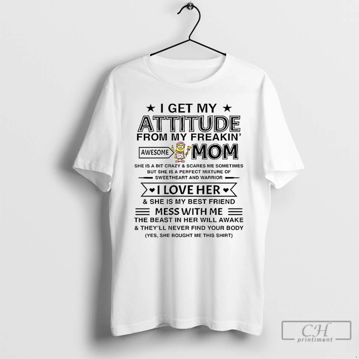Premium Ndcncum3 Minion I Get My Attitude From My Freakin Awesome Mom She Is
