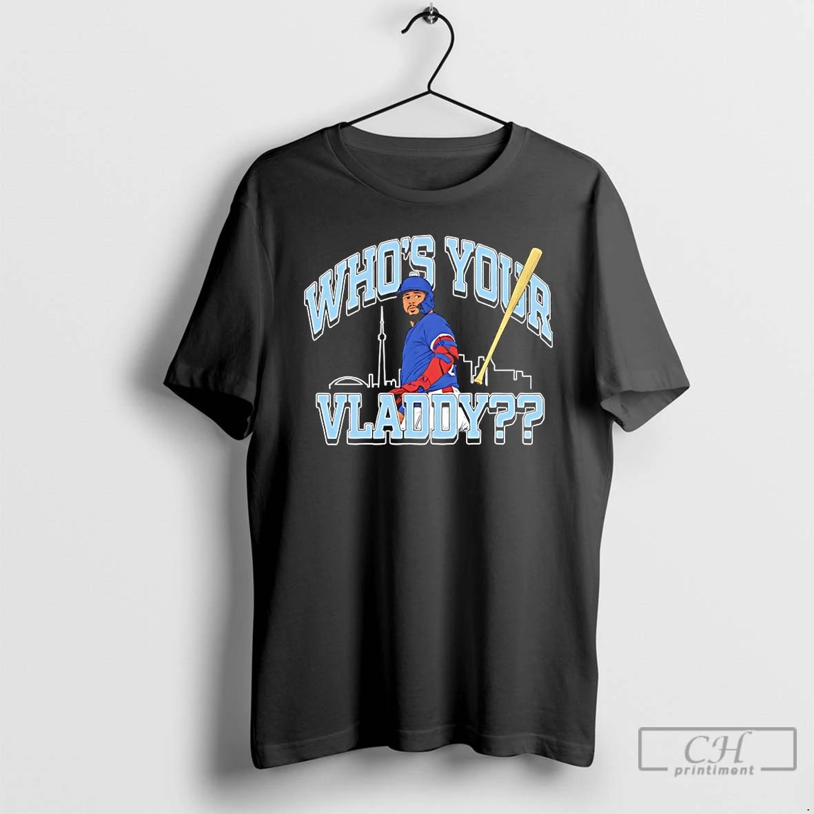 Classic Whos Your Vladdy Toronto Baseball City Skyline T Shirts