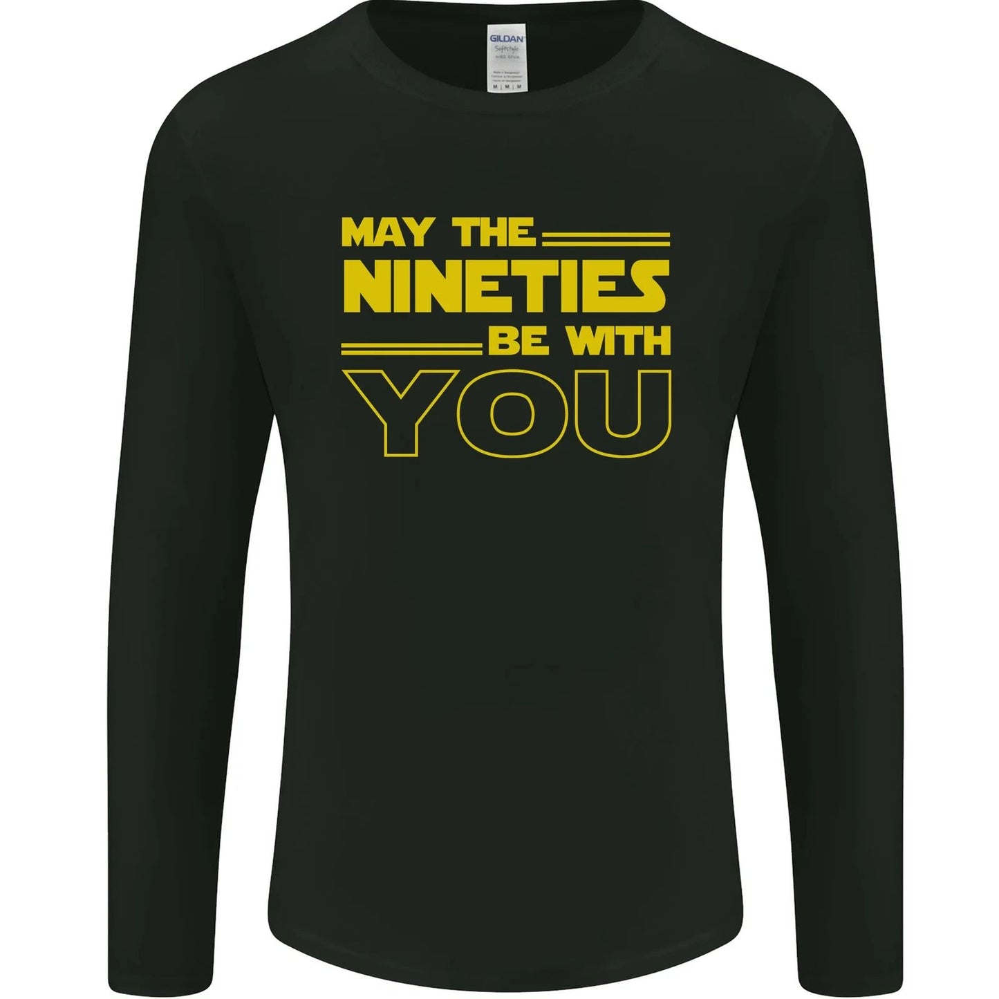 May the 90s Nineties Be With You Sci-Fi Mens Long Sleeve T-Shirt