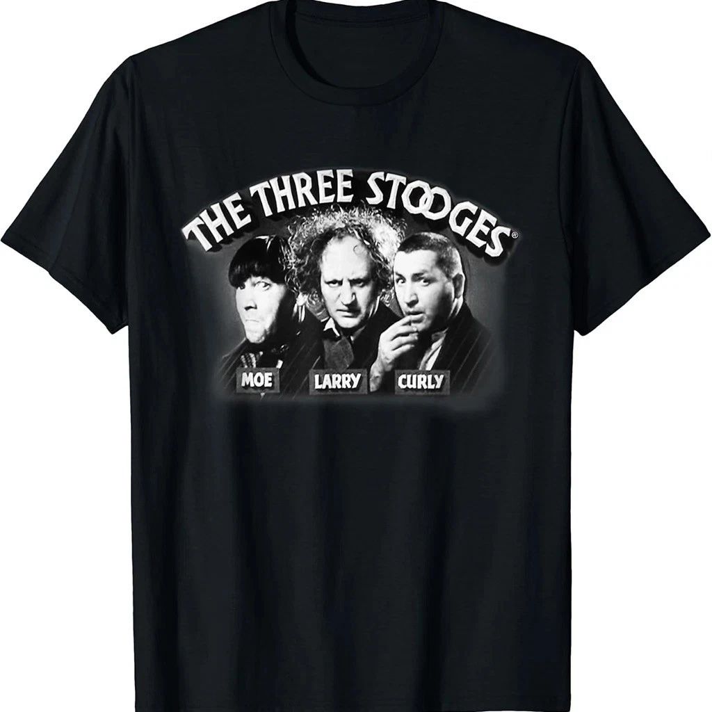 The Three Stooges Moe Larry Curly Funny T Shirt Full Size S-5XL CS472