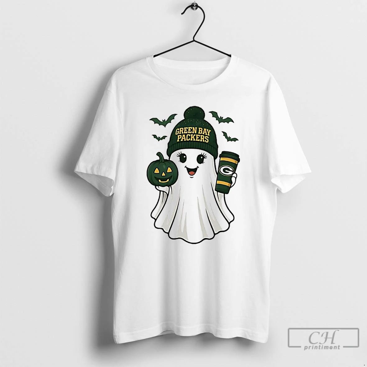 Premium Ghost Green Bay Packers Halloween T Shirts
