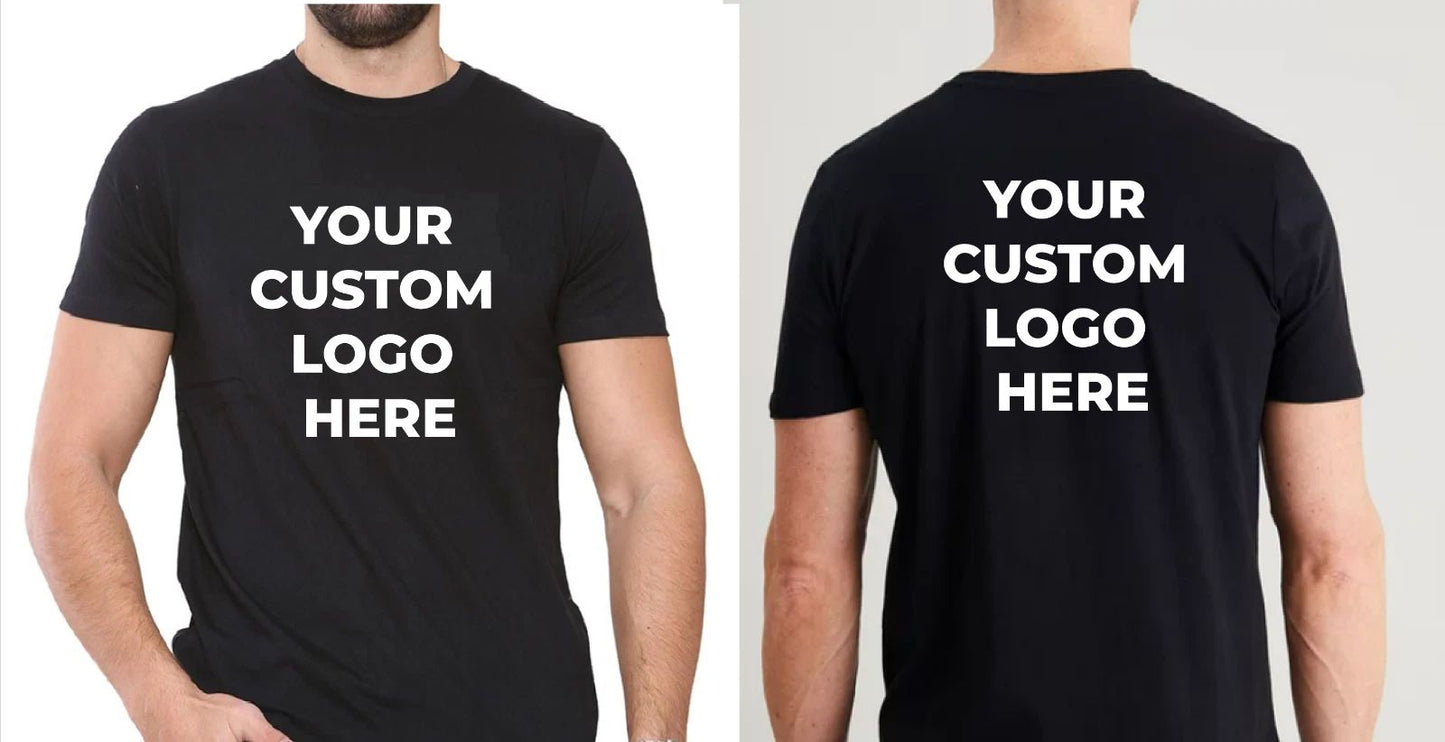 Personalised Tshirt Custom Logo t-shirt Text logo Printing on Cotton T Shirt