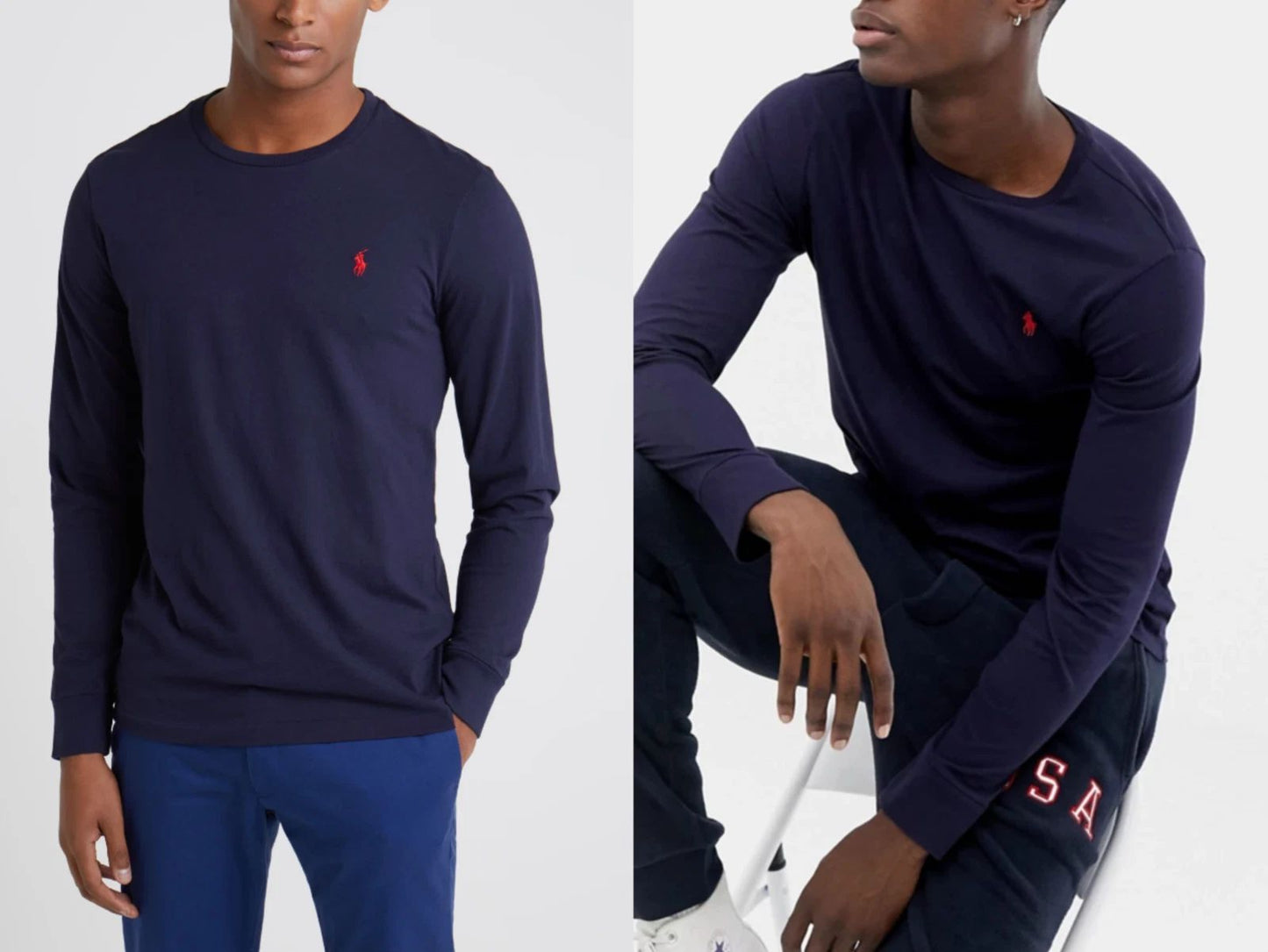 POLO RALPH LAUREN Long Sleeve Shirt T-shirt Sweatshirt Sweater Custom Slim Fit M