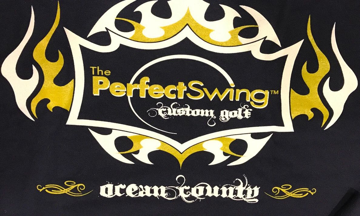 Jerzees The Perfect Swing Tribal Graphic Custom Golf T-Shirt Men XL