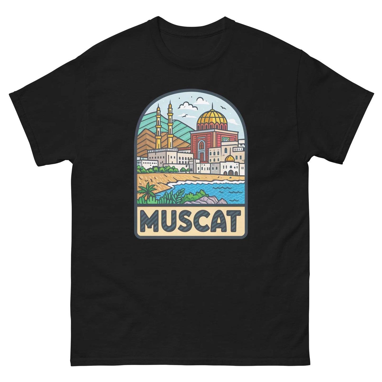 Muscat World Travel Urban Area City T-Shirt