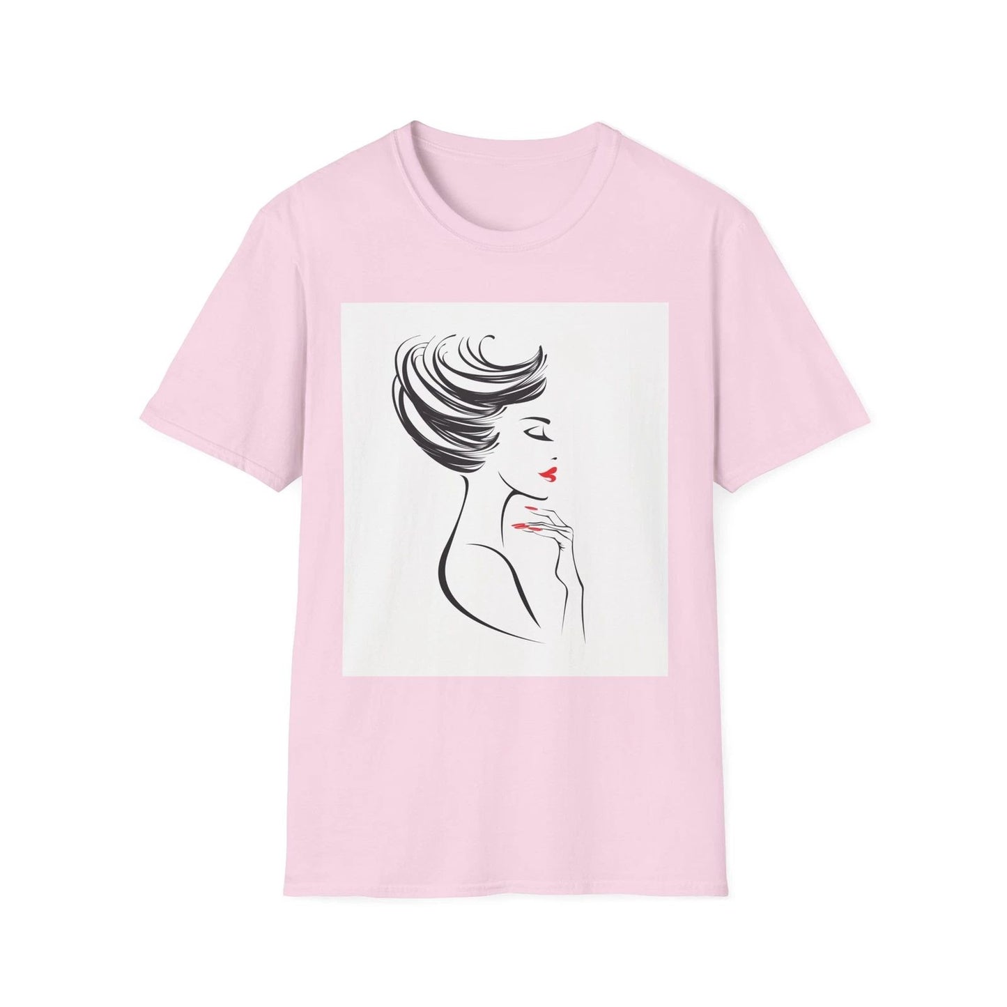 Chic Fashion Illustration Tee, Stylish Graphic Shirt, Trendy Casual Top, Gifts