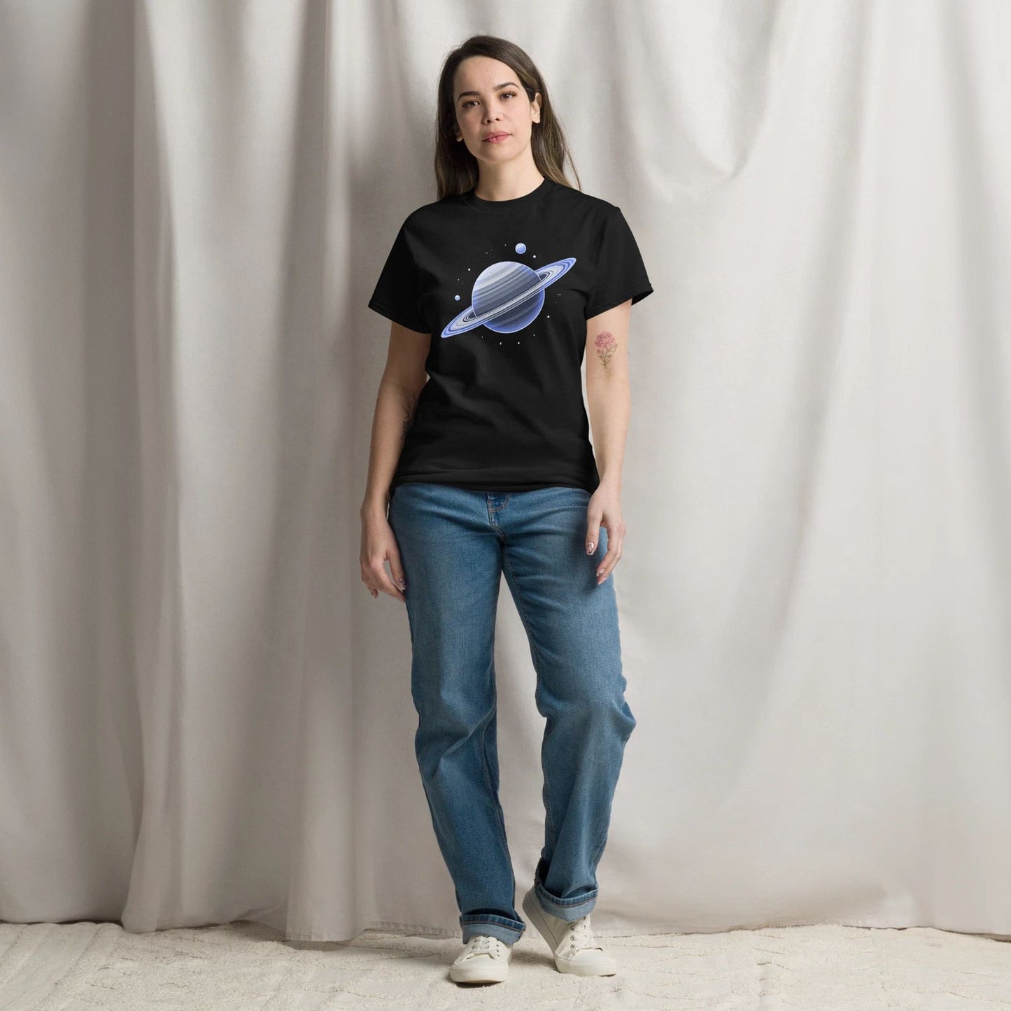 Saturn Space T-Shirt - Sci-Fi Space Lovers Tee