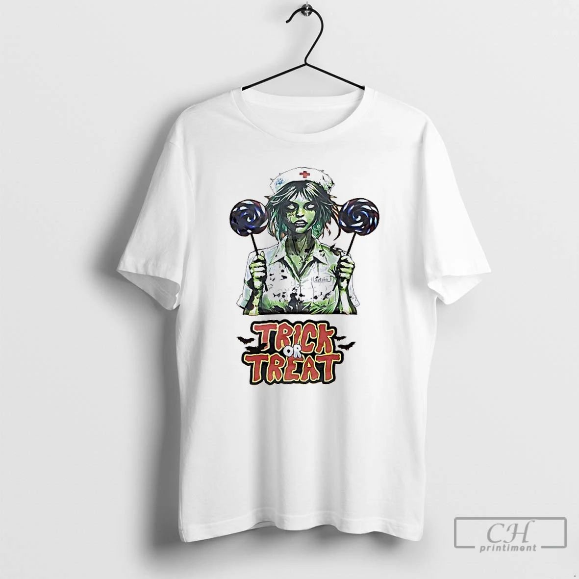 Classic Nurse Candy Trick Or Treat Halloween T Shirts