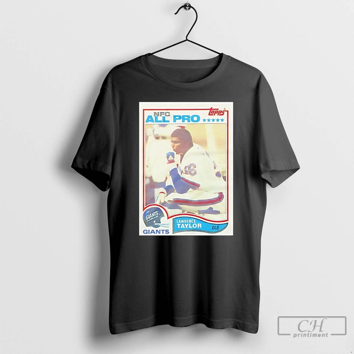 Classic Lawrence Taylor 1982 Nfc All Pro Greatness Giants T Shirts