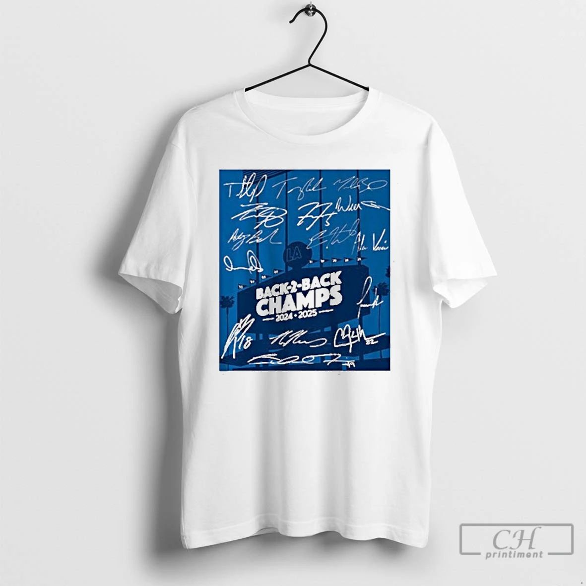 Premium Los Angeles Baseball Back To Back Champs T Shirts