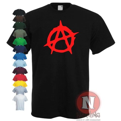 T-Shirt ANARCHY Chaos Punk Rétro Hommage Aux Sex Pistols Anti-Establishment
