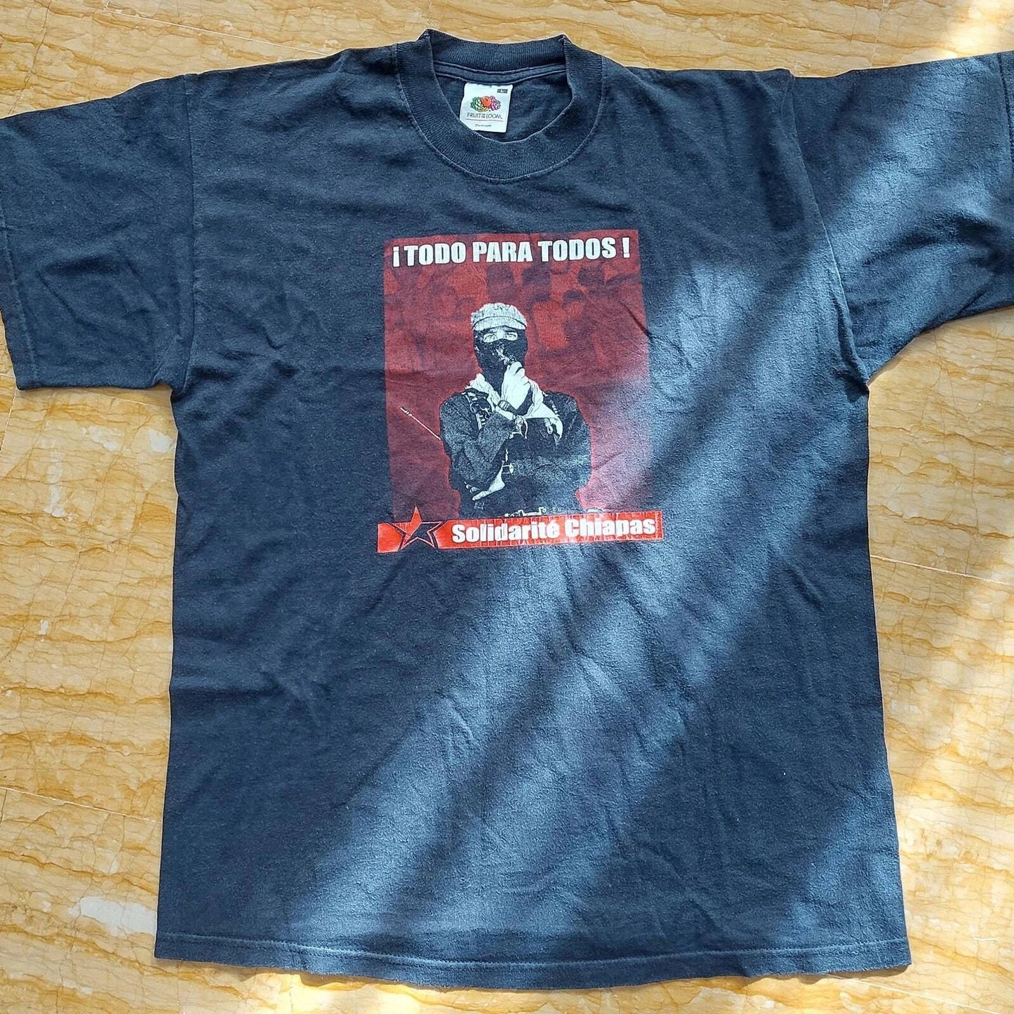 EZLN Todo Para Todos Subcomandante Marcos vintage black t-shirt