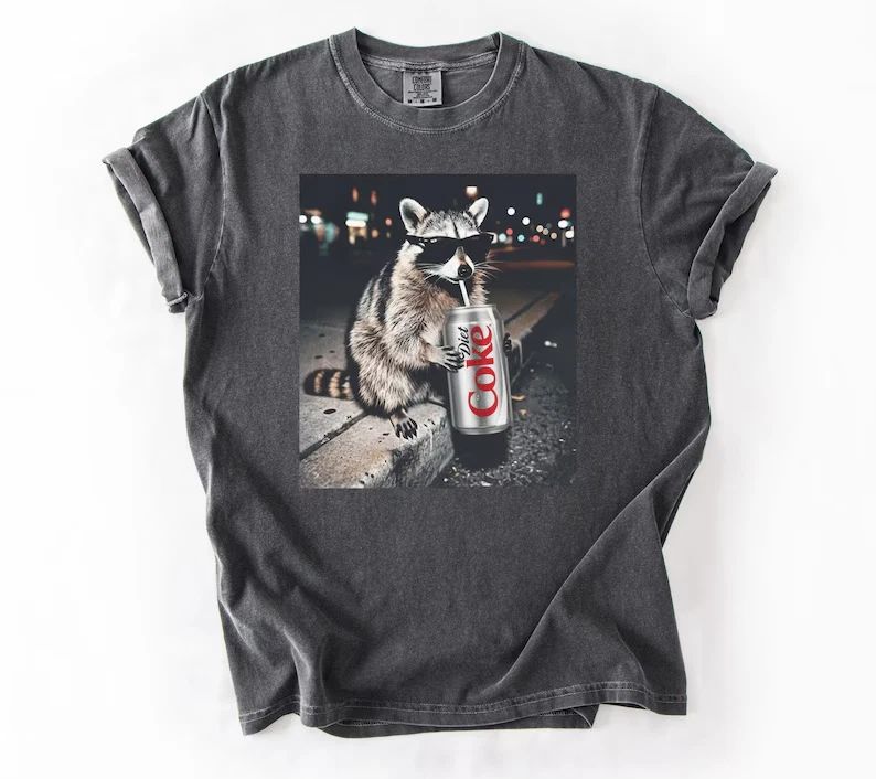 Raccoons Diet Coke T-shirts, Funny Meme Genz Dank Raccoons, Trendy Shirt